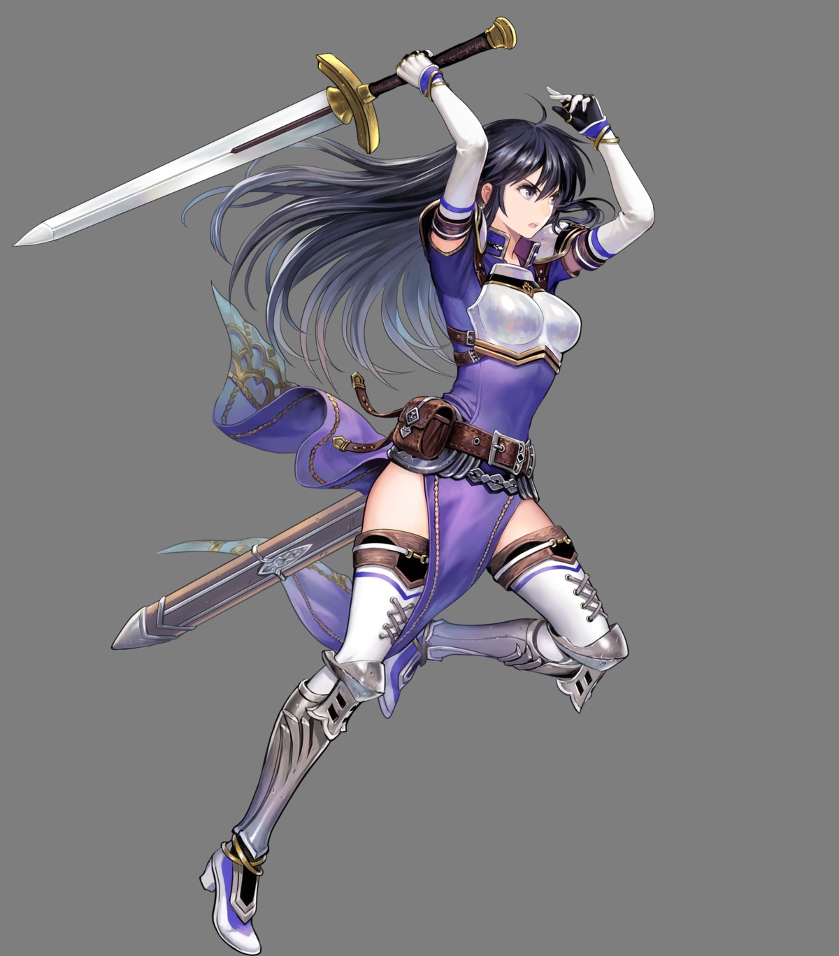 armor asatani_tomoyo ayra_(fire_emblem) dress fire_emblem fire_emblem:_seisen_no_keifu fire_emblem_heroes heels nintendo skirt_lift sword thighhighs transparent_png