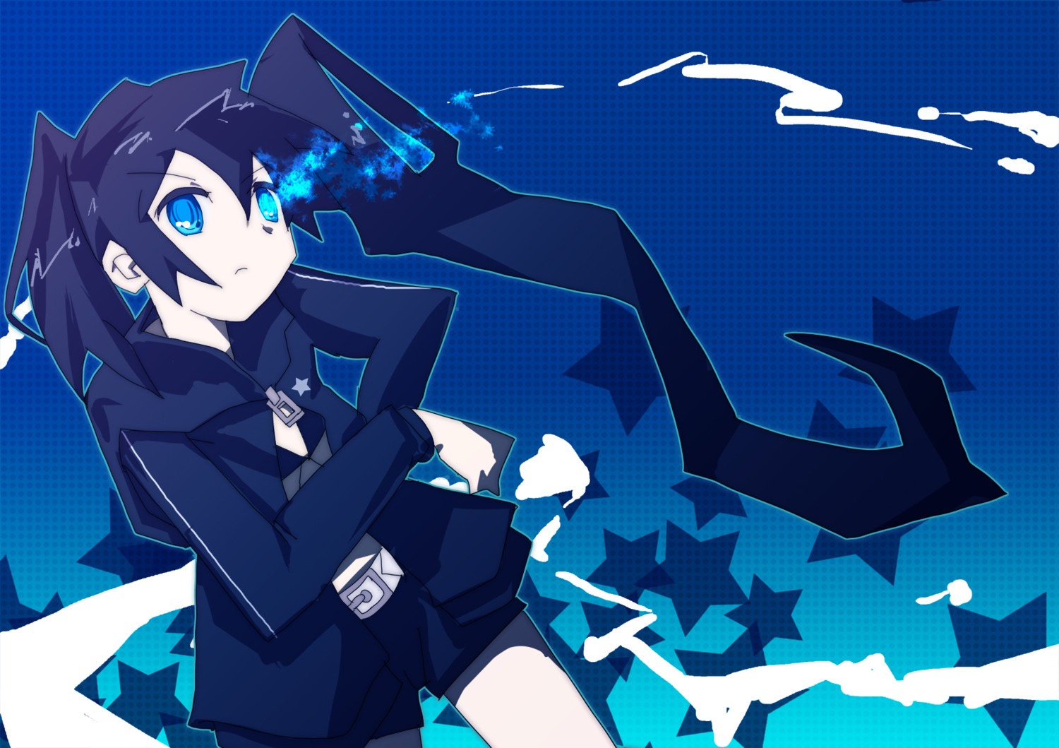 black_rock_shooter black_rock_shooter_(character) kazuya_(bagujijp) vocaloid