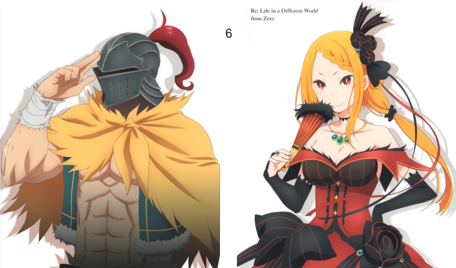 armor cleavage priscilla_barielle re_zero_kara_hajimeru_isekai_seikatsu sakai_kyuuta