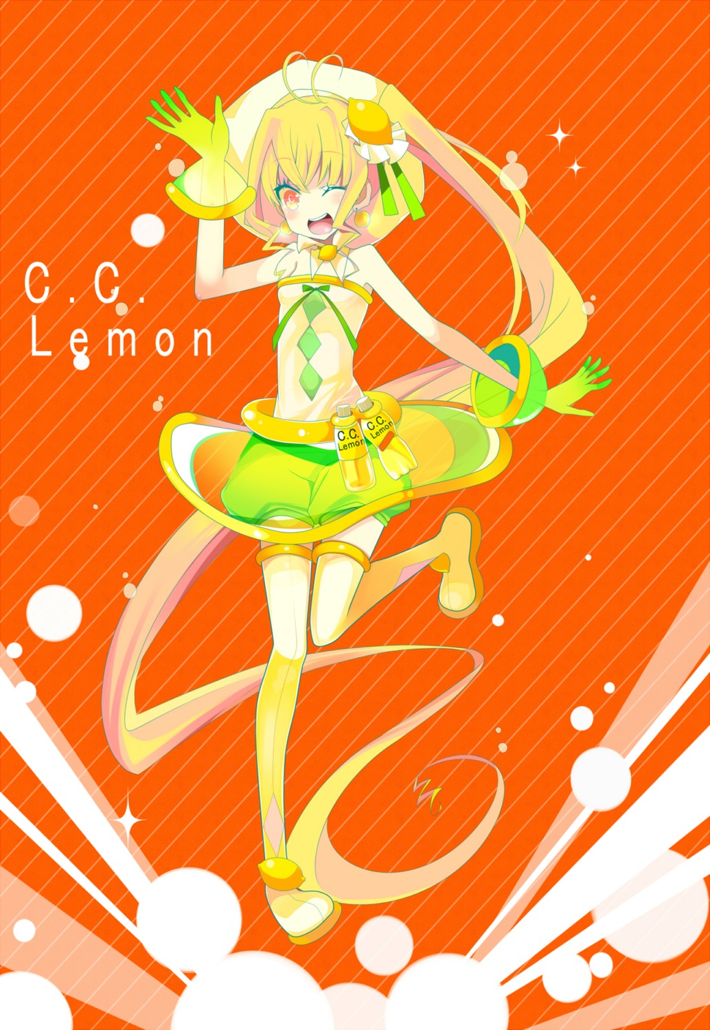 c.c._lemon c.c._lemon_(character) temari_(artist) thighhighs