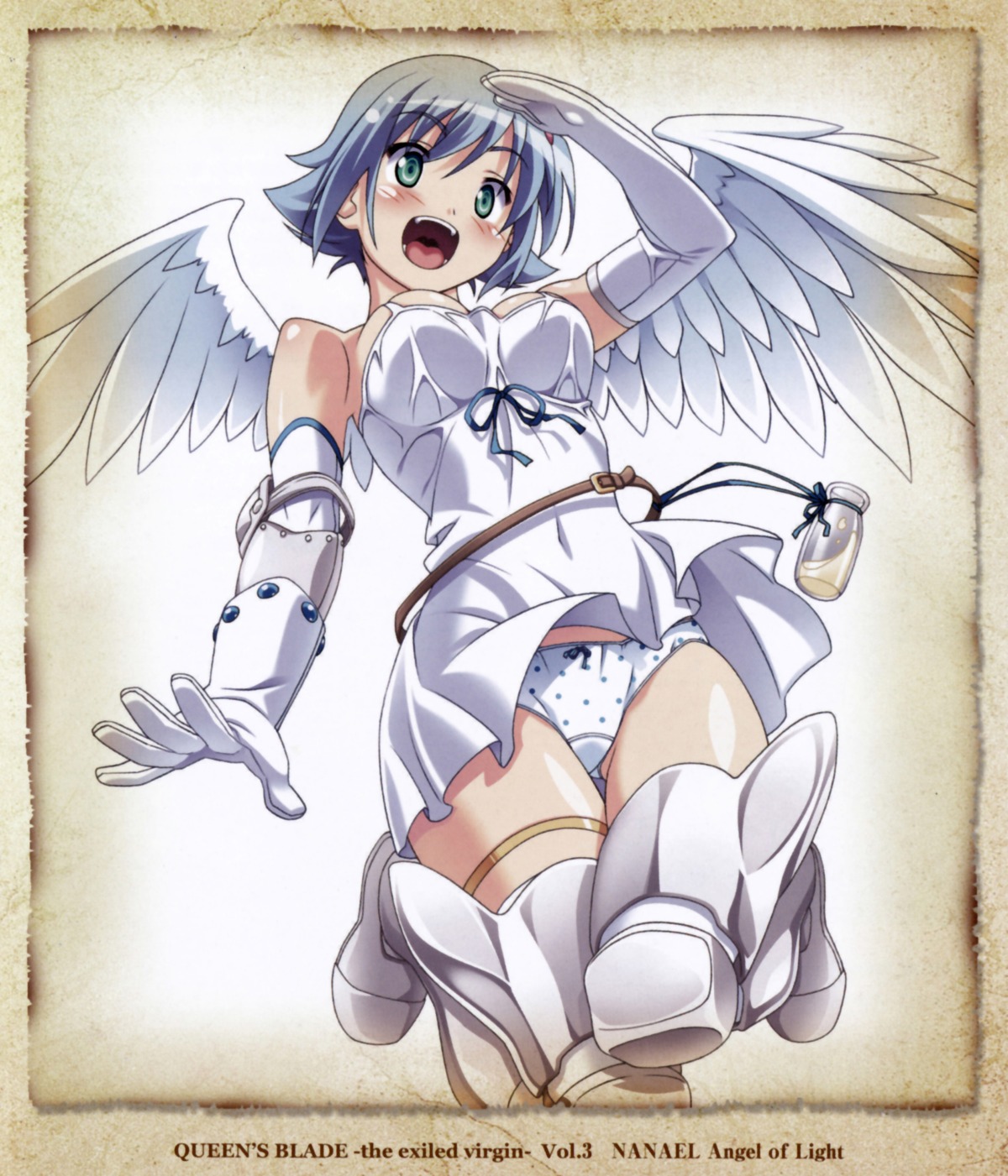 angel nanael pantsu queen's_blade wings