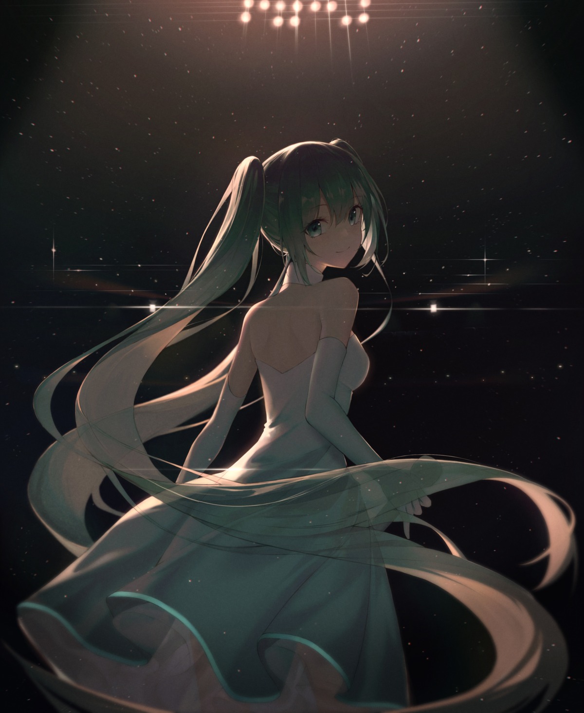 dal_song dress hatsune_miku see_through vocaloid