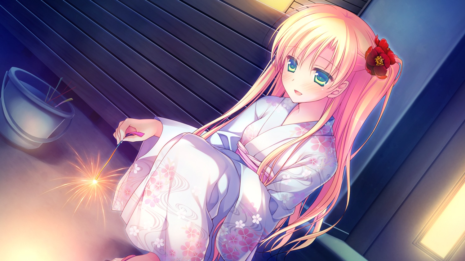 alcot_honeycomb chibana_ryoka game_cg kimi_no_tonari_de_koishiteru! motomiya_mitsuki yukata