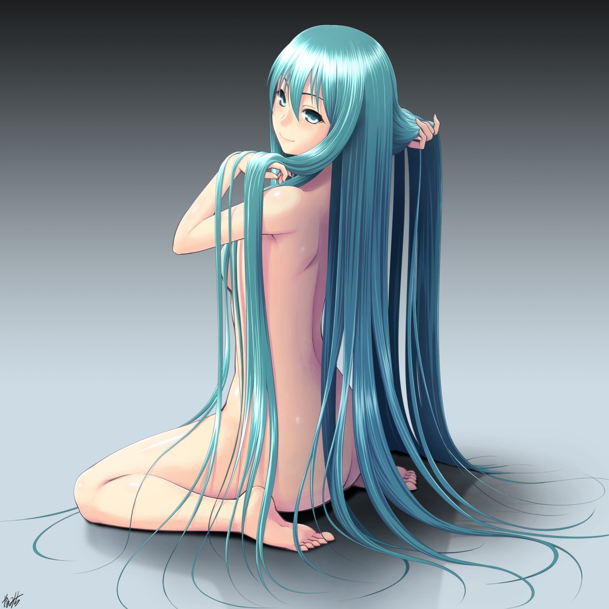 ass autographed feet hatsune_miku naked vocaloid yama-michi