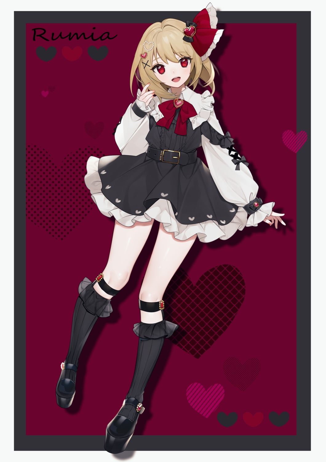 daimaou_ruaeru dress gothic_lolita lolita_fashion rumia stockings thighhighs touhou