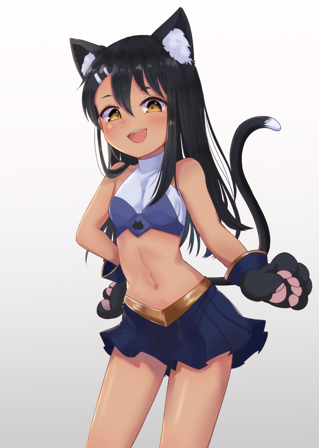 animal_ears cheerleader ijiranaide_nagatoro-san merutoro10 nagatoro_hayase nekomimi tail