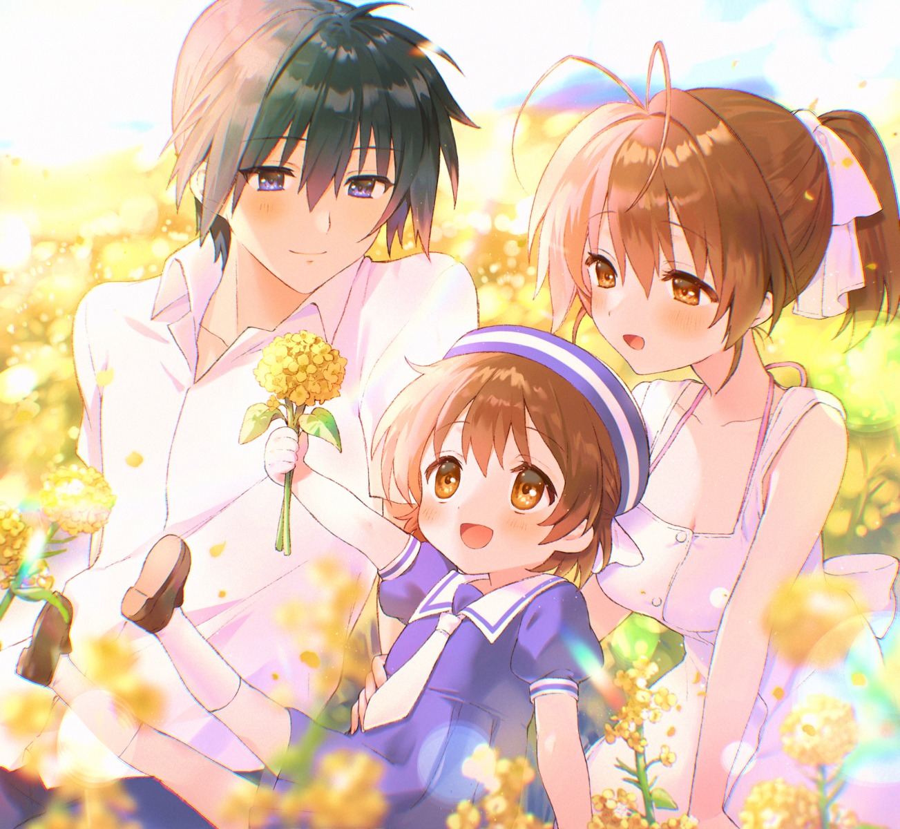 Clannad after story - Nagisa, Okazaki and Ushio by joshk-orean on DeviantArt