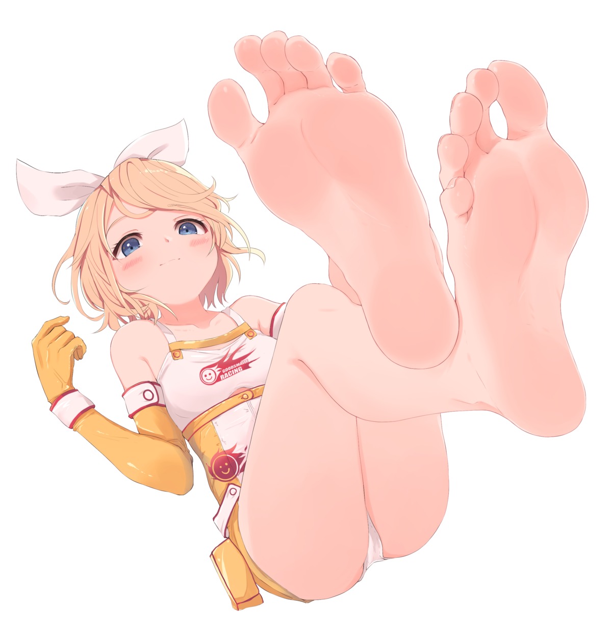 cameltoe feet kagamine_rin kahlua_(artist) pantsu vocaloid