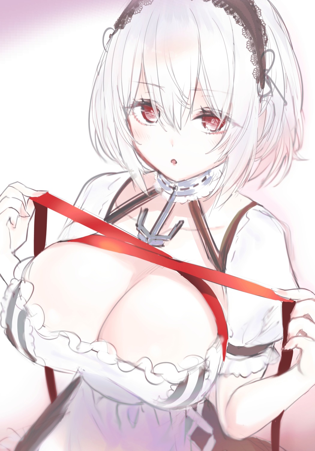 azur_lane maid pottsness sirius_(azur_lane) sketch