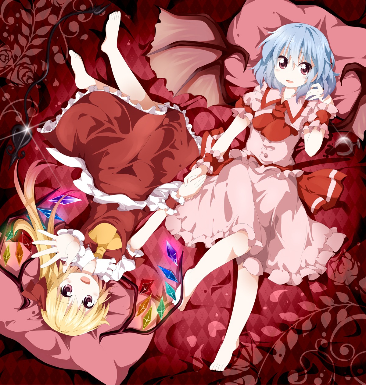 flandre_scarlet remilia_scarlet touhou tsurukou