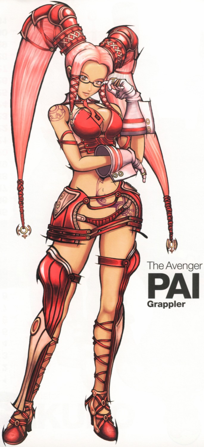 .hack// .hack//g.u. cleavage heels megane pantsu pi sadamoto_yoshiyuki thighhighs