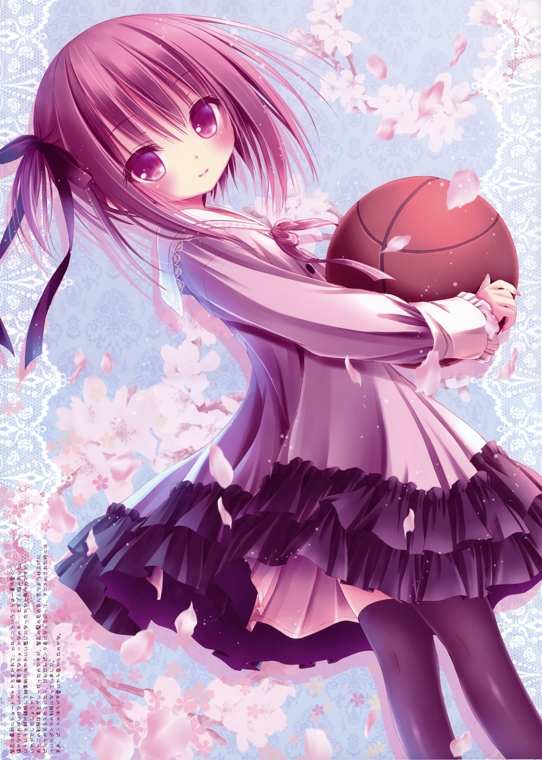 basketball minato_tomoka ro-kyu-bu! seifuku thighhighs tinkerbell tinkle