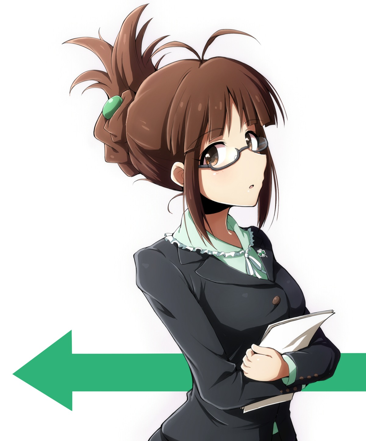 akizuki_ritsuko business_suit megane rariemonn the_idolm@ster