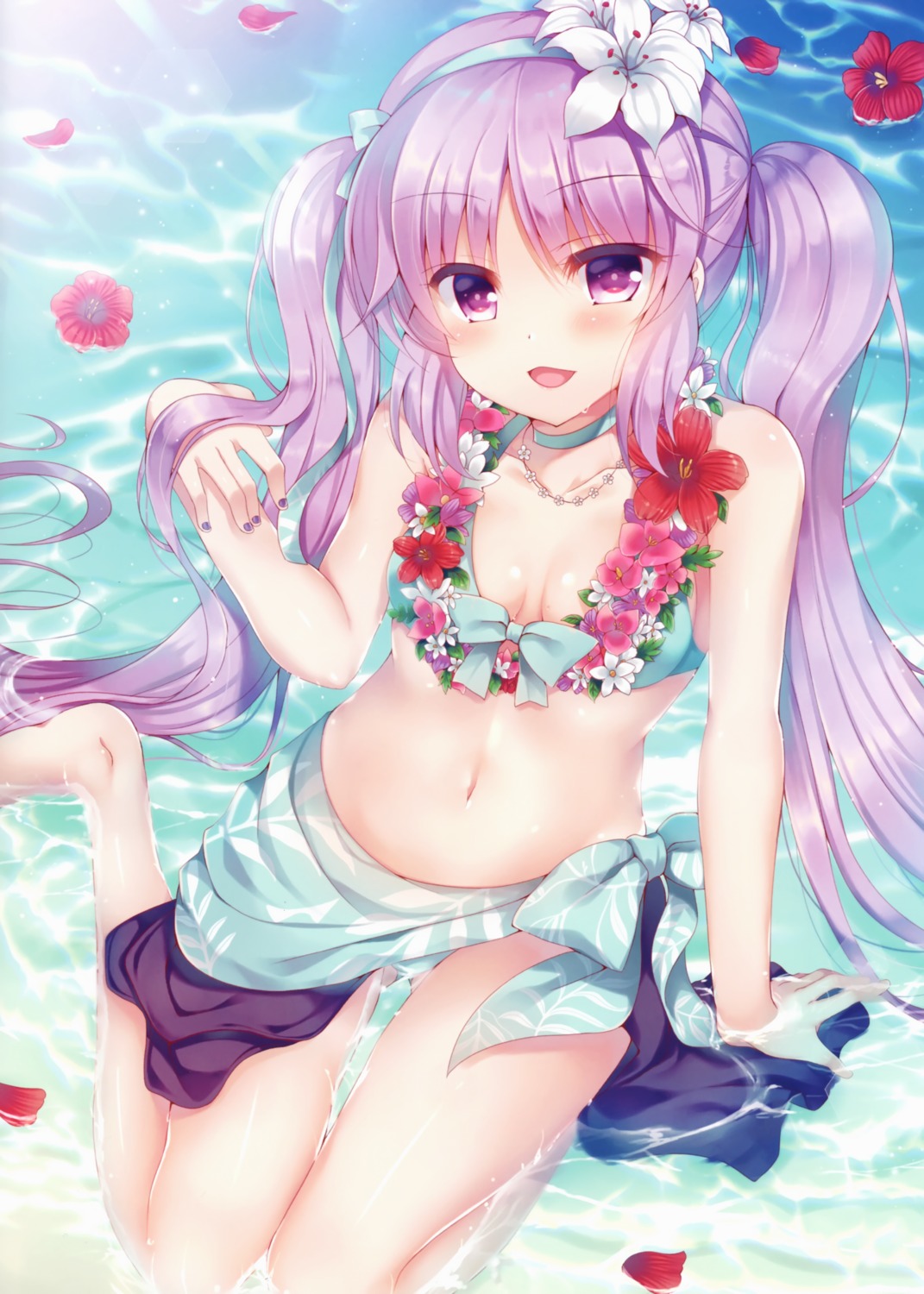 bikini euryale fate/grand_order lonely_church suzunone_rena swimsuits wet