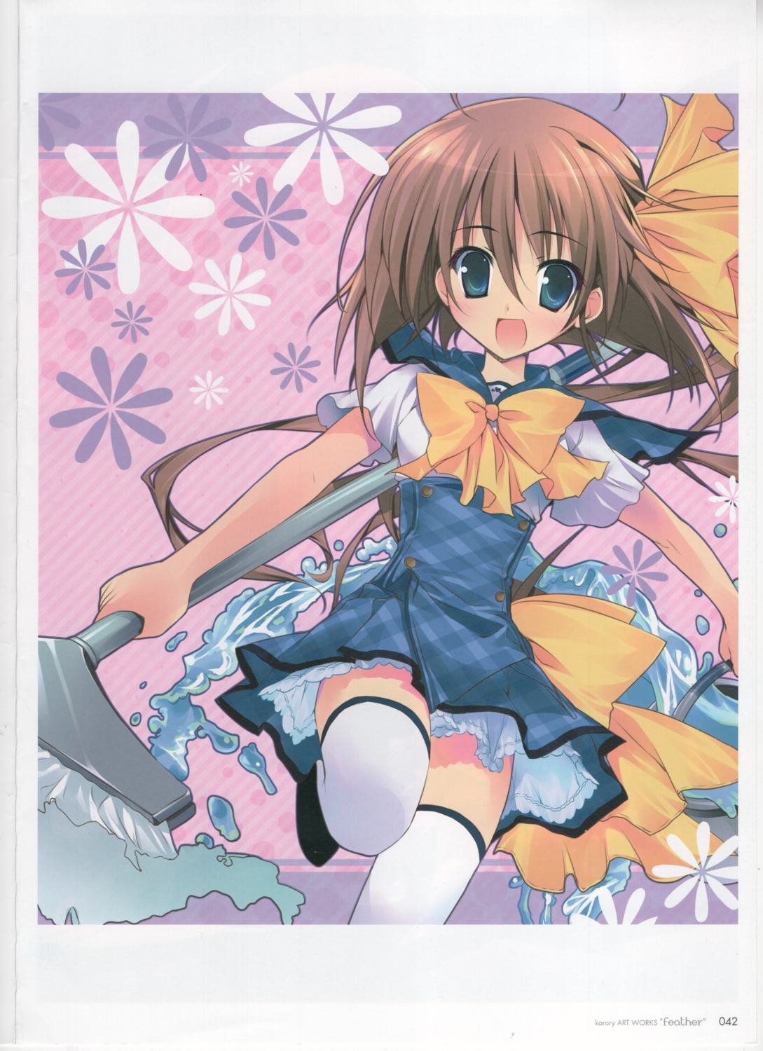 karory raw_scan seifuku skirt_lift thighhighs