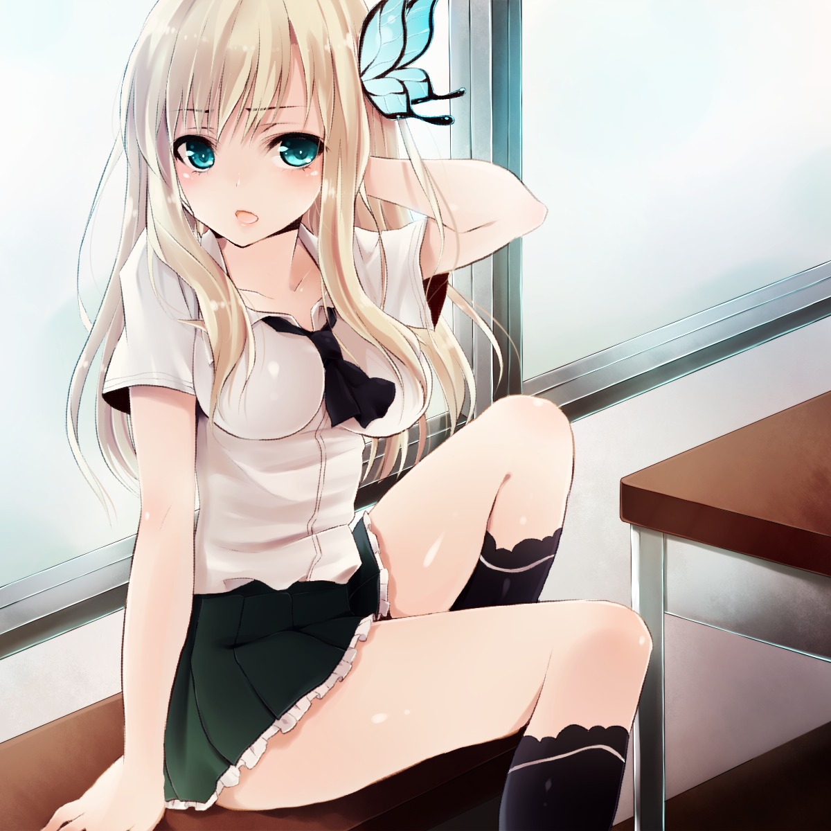 aliasing ayuteishoku boku_wa_tomodachi_ga_sukunai kashiwazaki_sena seifuku