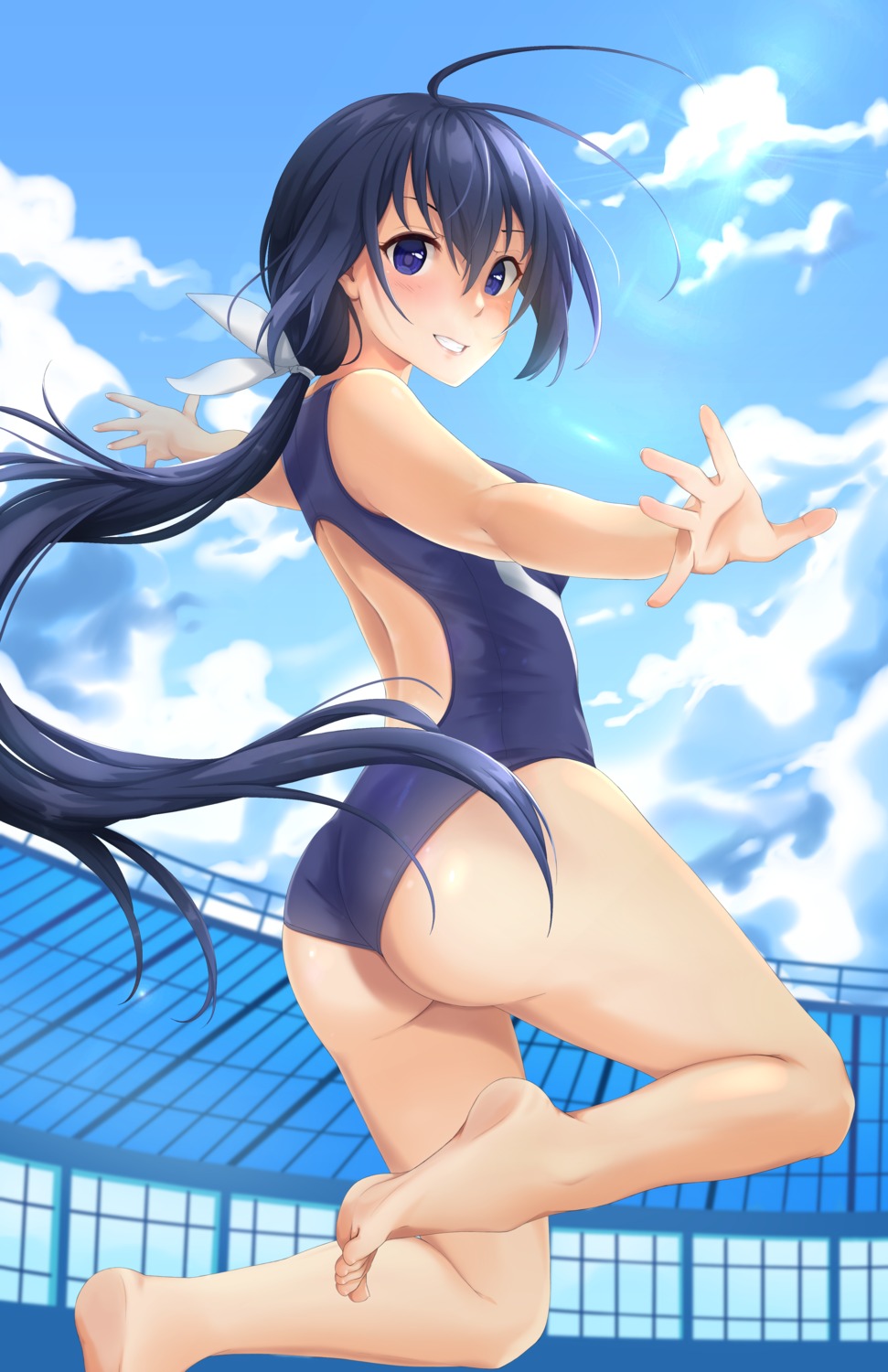 ass feet kaminashi_nozomi keijo!!!!!!!! swimsuits tiri