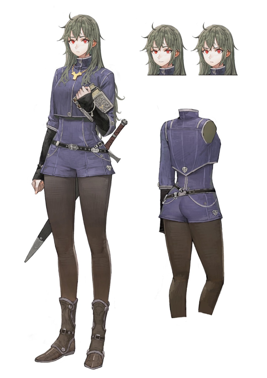 ass character_design expression jun_(seojh1029) pantyhose sword