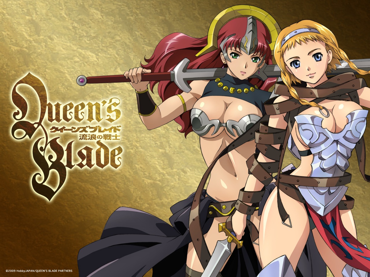 claudette cleavage leina queen's_blade wallpaper