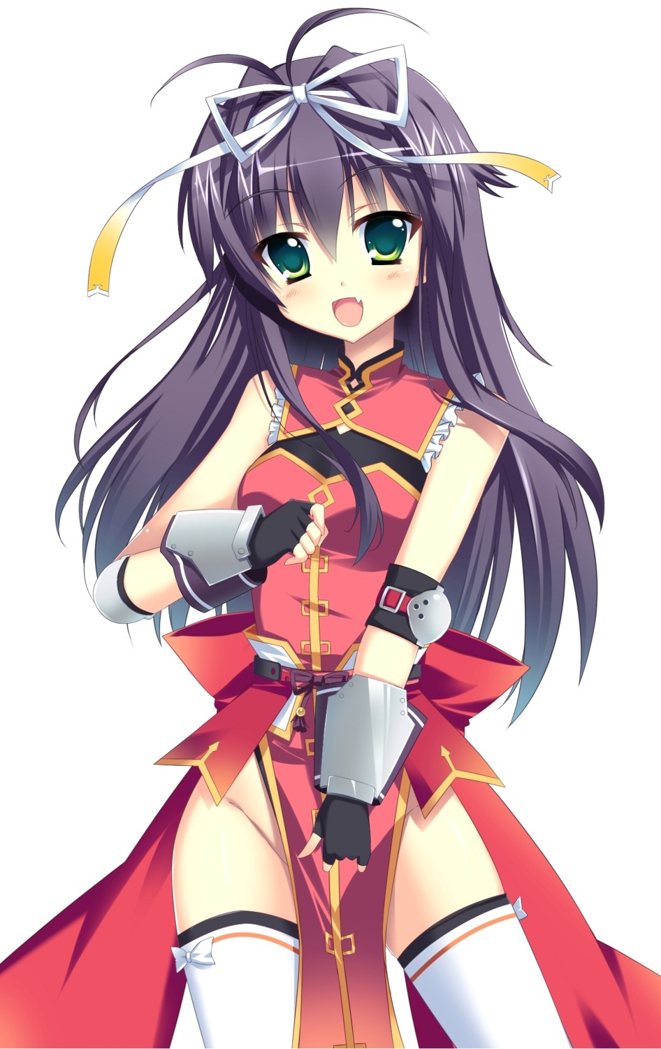 mahou_shoujo_lyrical_nanoha mahou_shoujo_lyrical_nanoha_vivid nopan raiou rio_wezley thighhighs