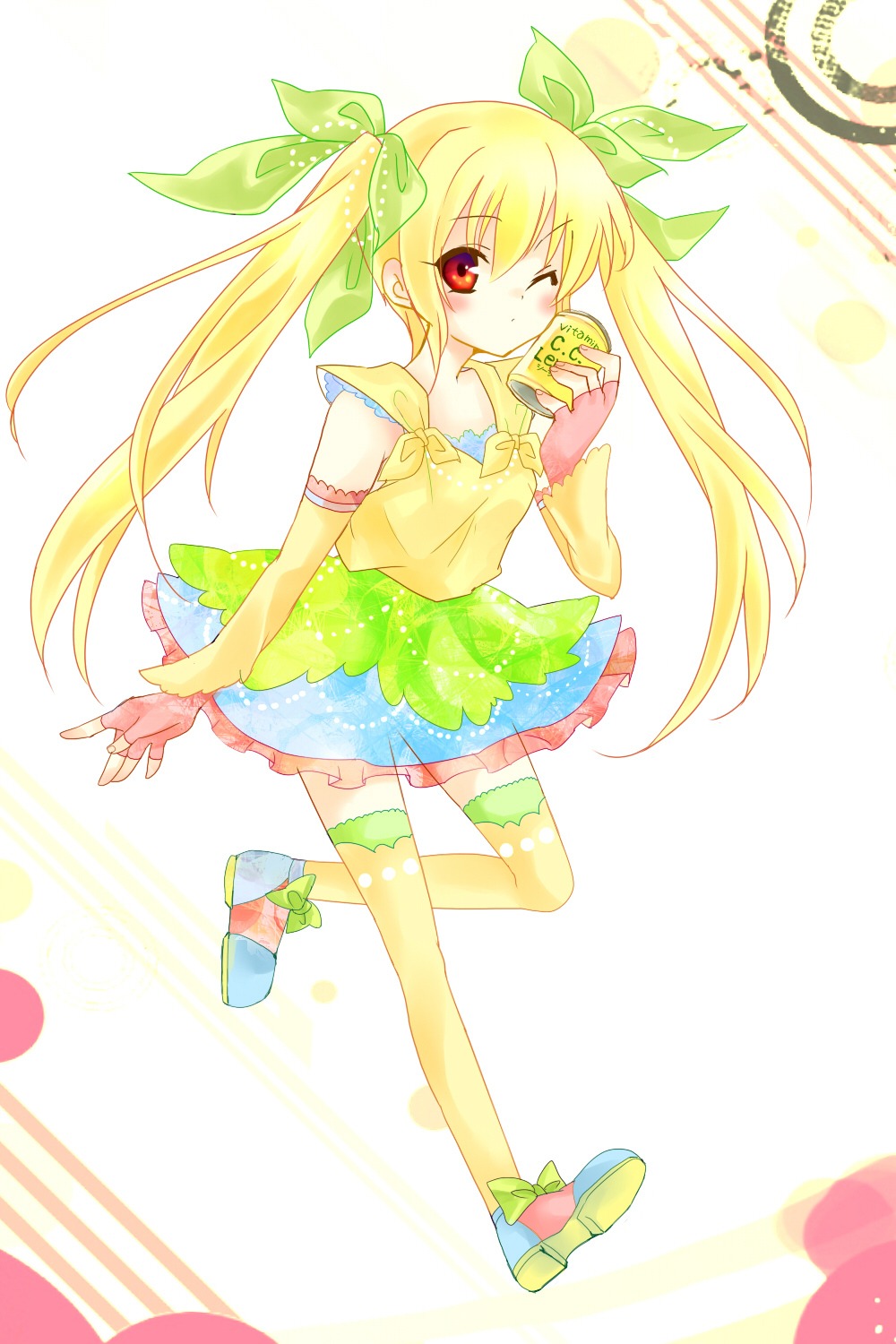 c.c._lemon c.c._lemon_(character) nekoko16 thighhighs