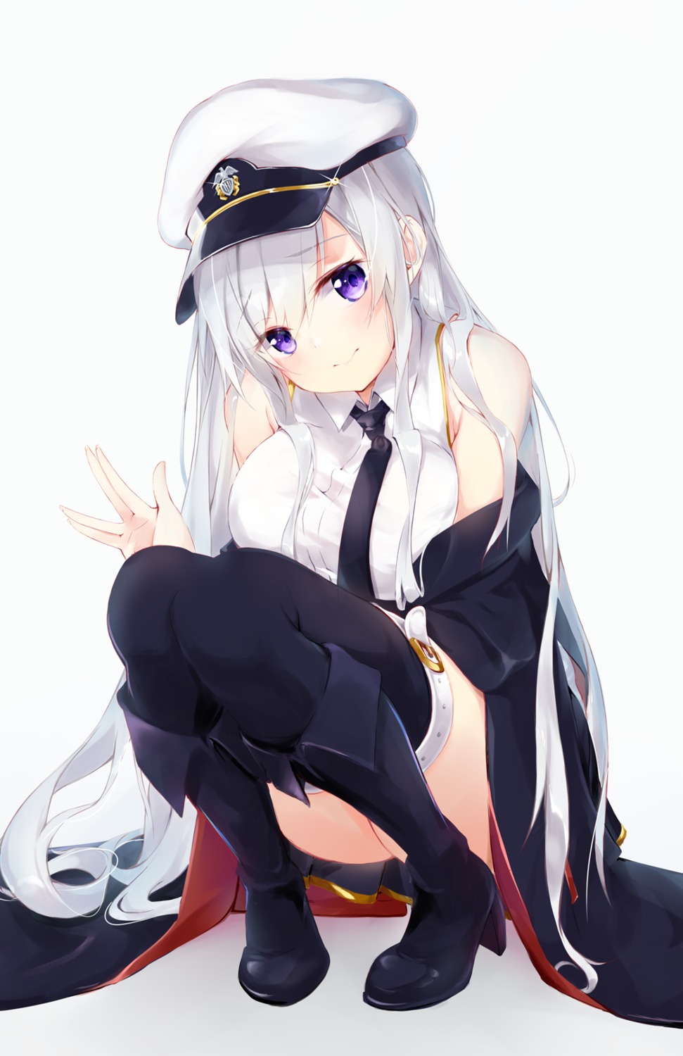 azur_lane enterprise_(azur_lane) heels t-bth thighhighs uniform