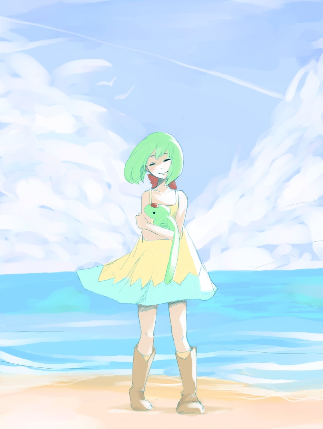 dress landscape macross macross_frontier ranka_lee tansuke