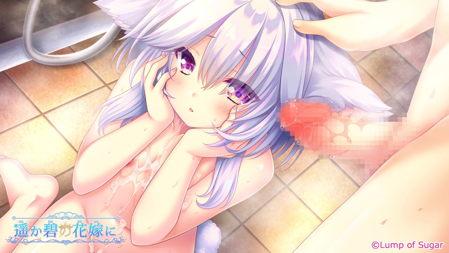 animal_ears censored cum haruka_ao_no_hanayome_ni lump_of_sugar moekibara_fumitake naked nipples penis