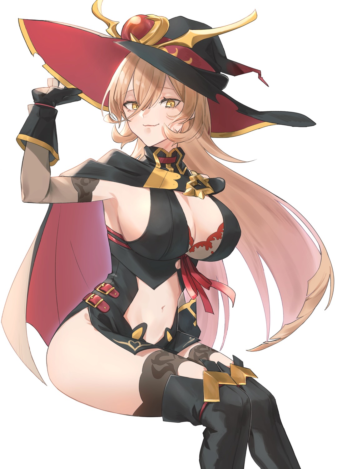 bra nijisanji nui_sociere tagme thighhighs witch