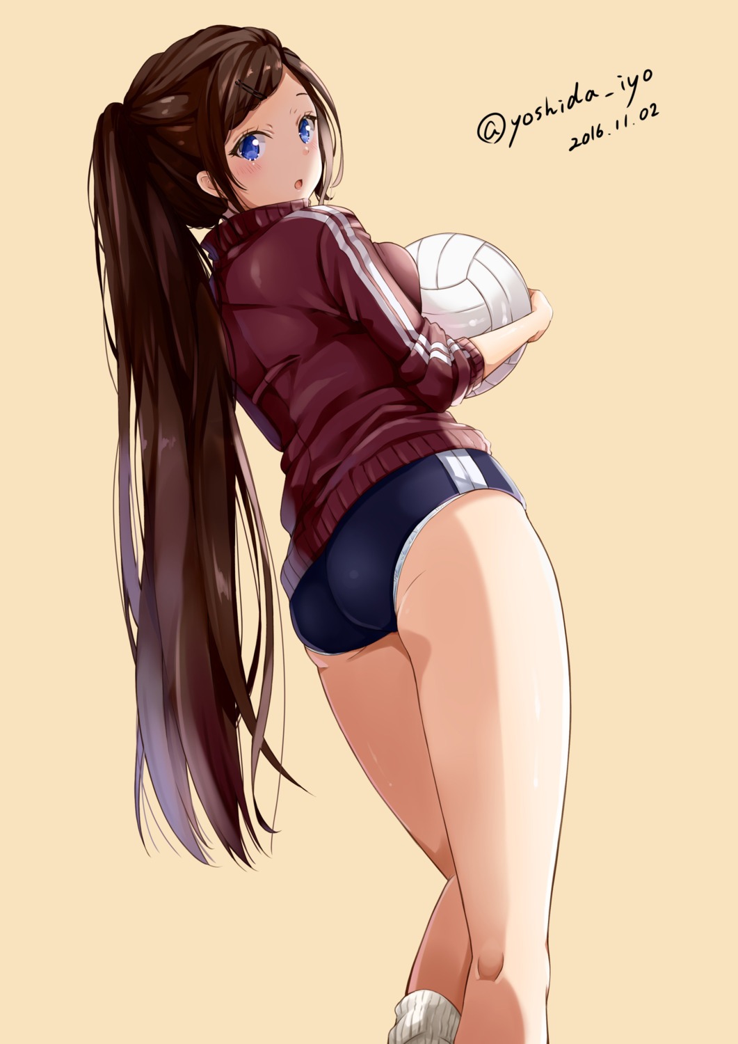 ass autographed buruma gym_uniform pantsu yoshida_iyo