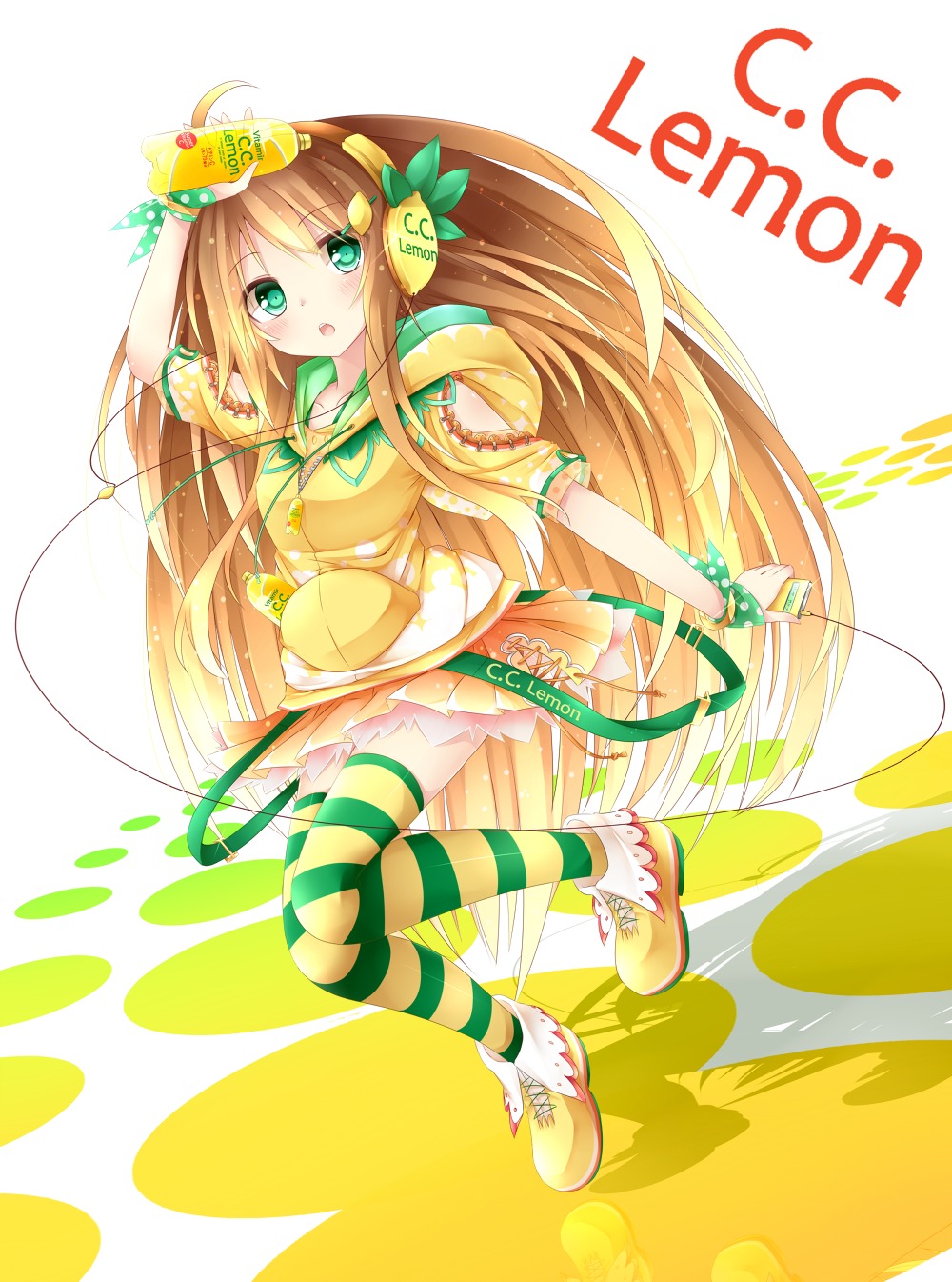 c.c._lemon c.c._lemon_(character) chabaneko thighhighs