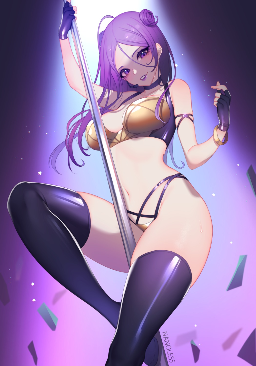 bikini kai'sa league_of_legends nanoless swimsuits thighhighs