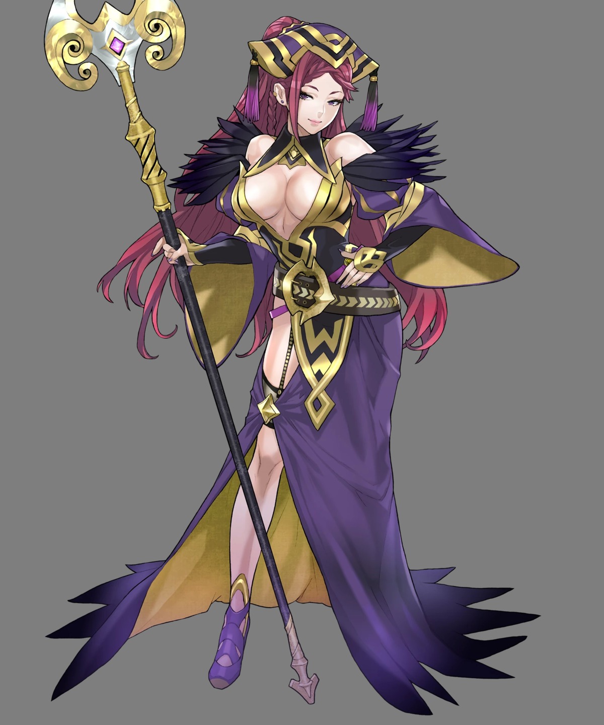 dress duplicate fire_emblem fire_emblem_heroes garter heels loki_(fire_emblem) maeshima_shigeki nintendo no_bra transparent_png weapon