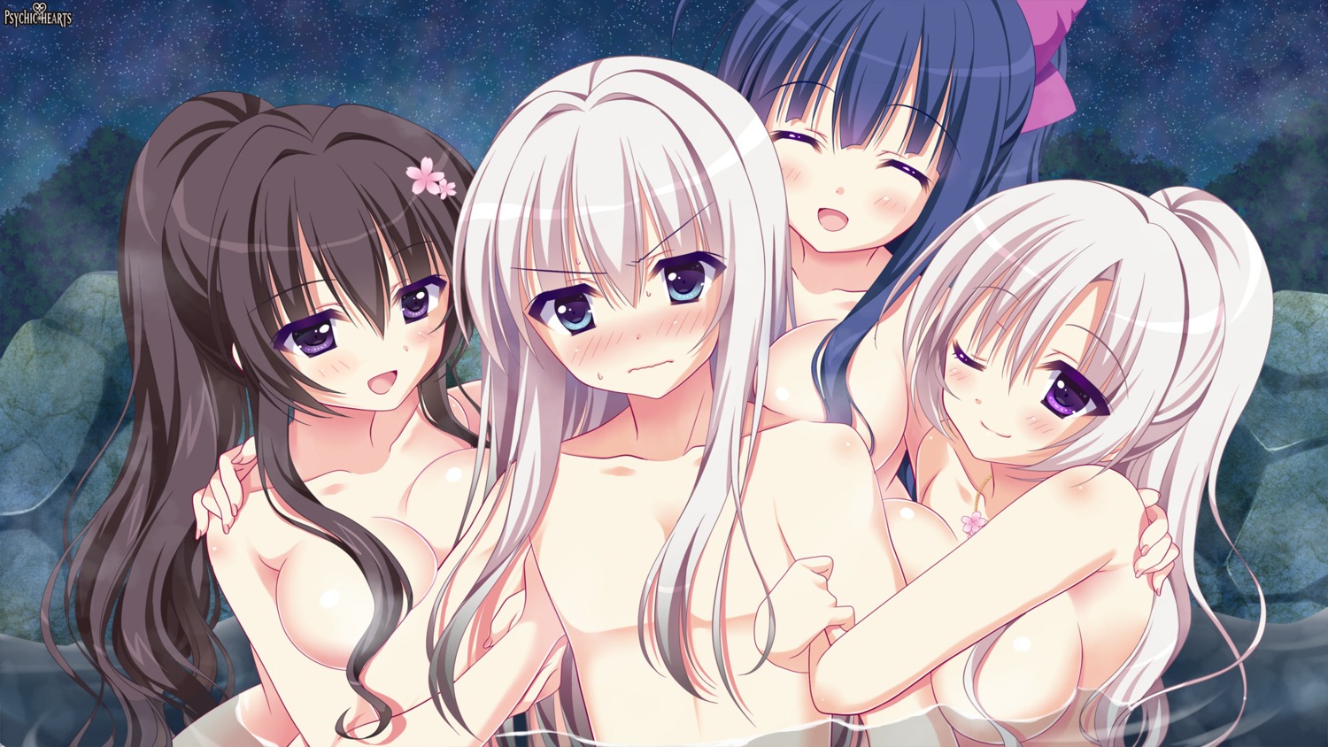 bathing kuroiwa_ringo naked onsen psychic_hearts sumeragi_reona sumeragi_sakura sumeragi_sakuya trap wallpaper wet yuyumatsu