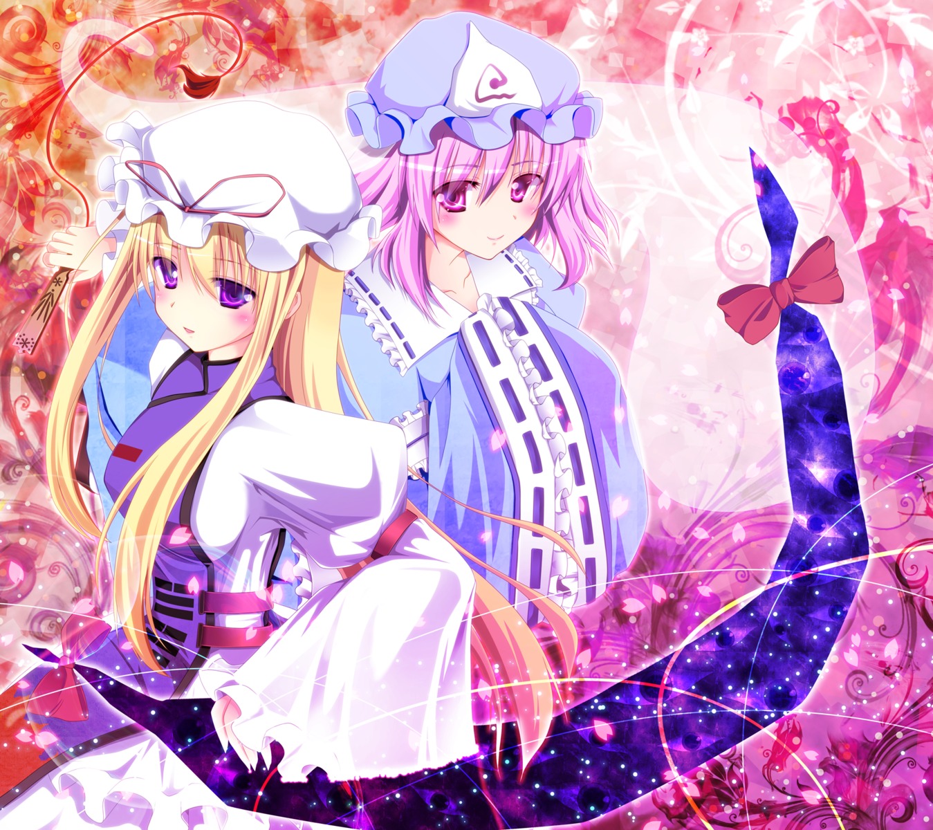 fule saigyouji_yuyuko touhou yakumo_yukari