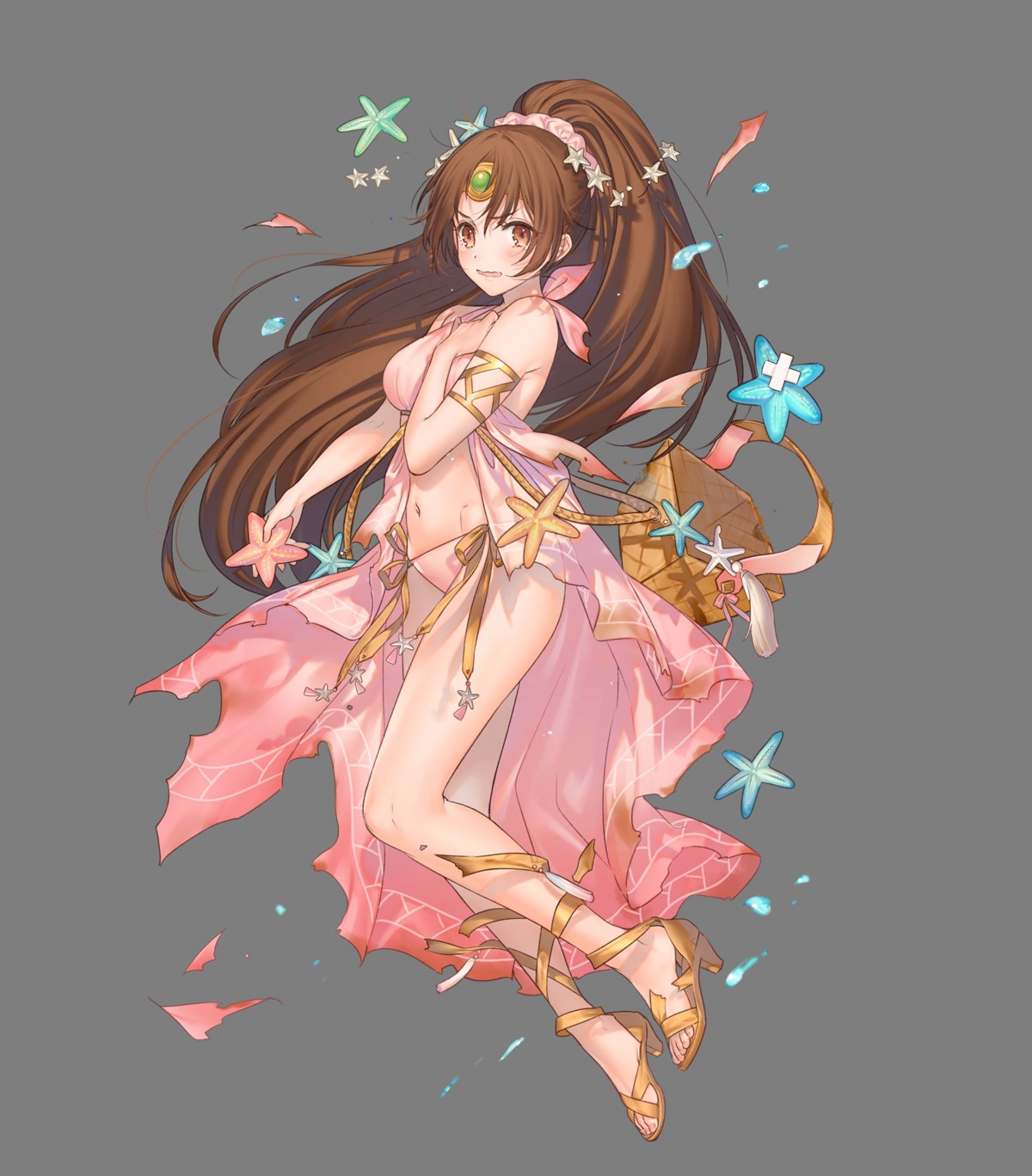 bikini breast_hold fire_emblem fire_emblem:_shin_ankoku_ryuu_to_hikari_no_ken fire_emblem_heroes heels kippu nintendo rinda swimsuits torn_clothes transparent_png