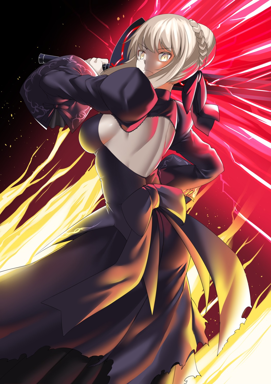 dress fate/grand_order fate/stay_night hitotsuki_nebura saber saber_alter sword