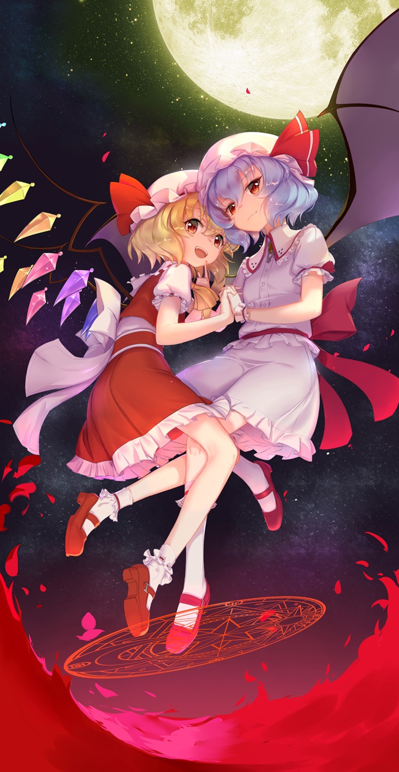 flandre_scarlet remilia_scarlet touhou wings wu