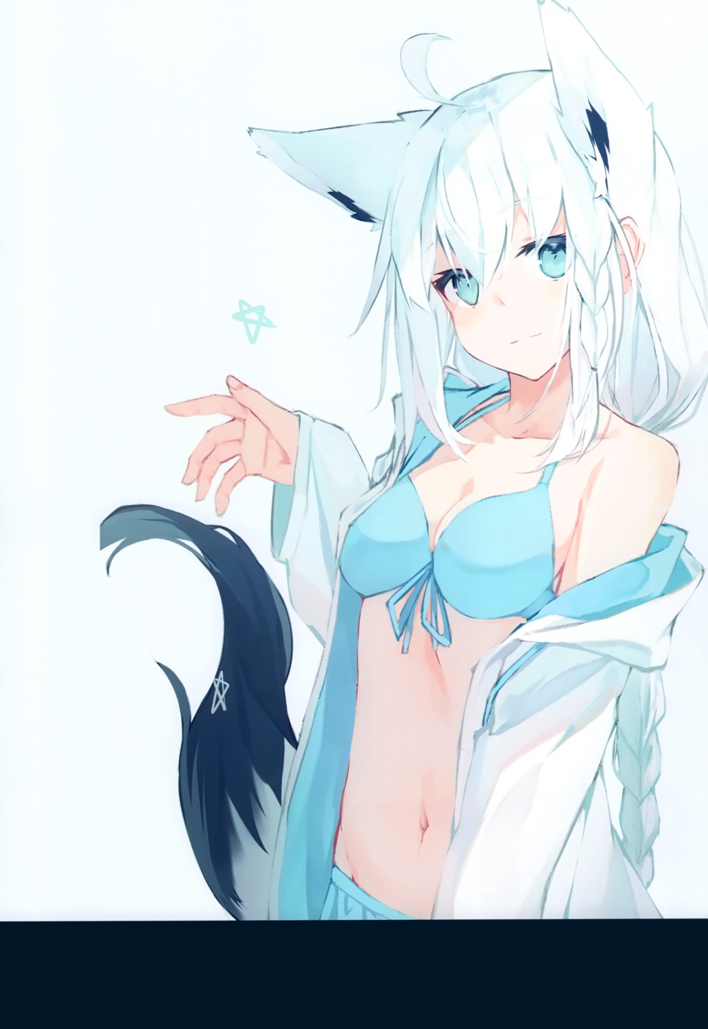 animal_ears hololive hololive_gamers kitsune nagishiro_mito shirakami_fubuki tail