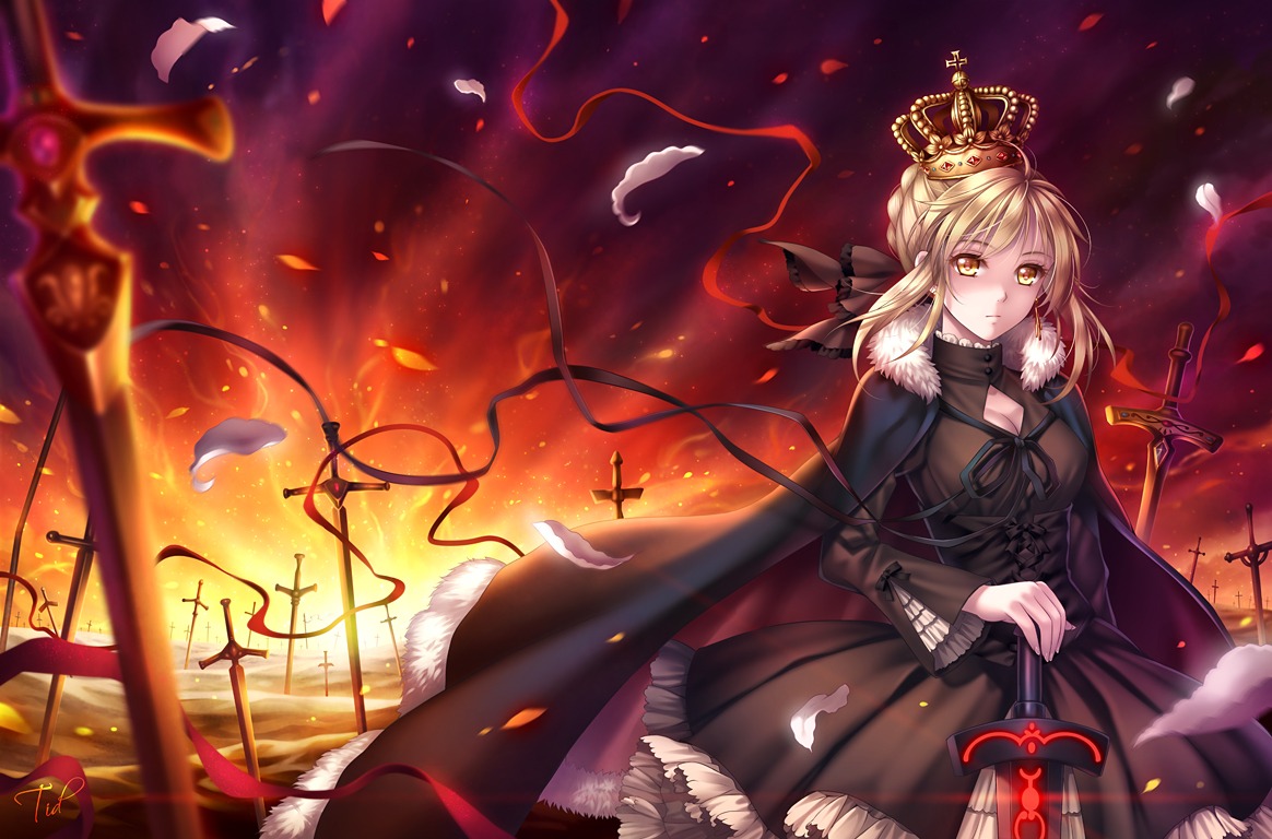 dress fate/stay_night fate/zero saber saber_alter sword tidsean