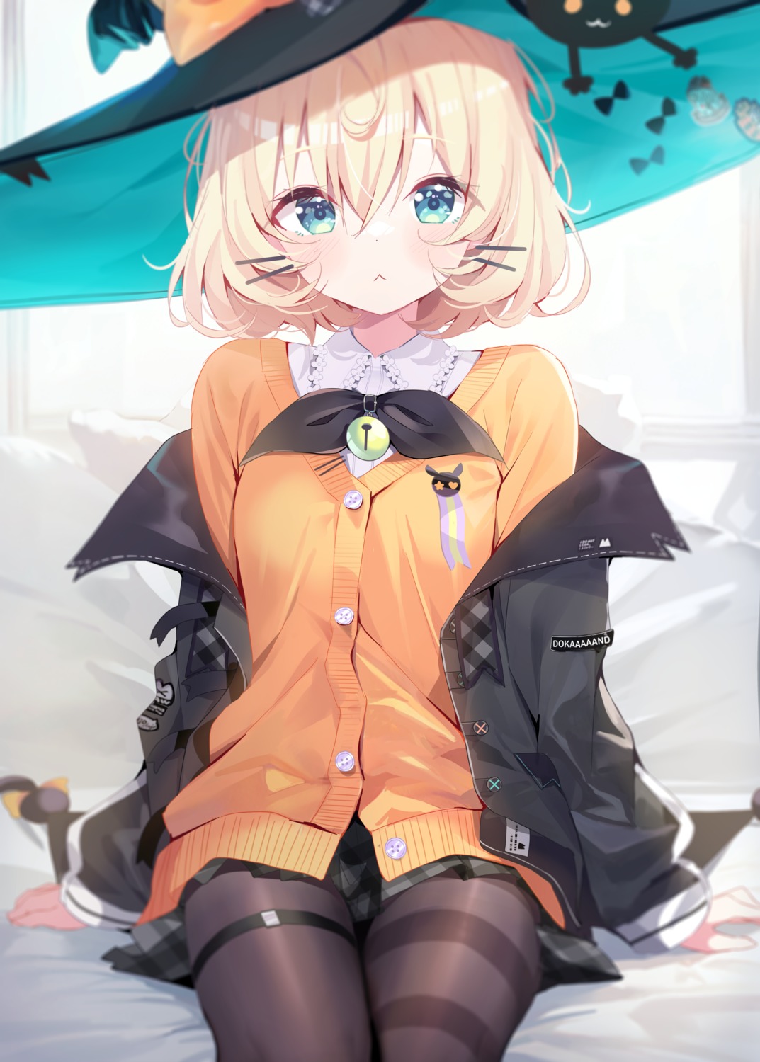 deyui garter millie_parfait nijisanji nijisanji_en pantyhose seifuku sweater witch