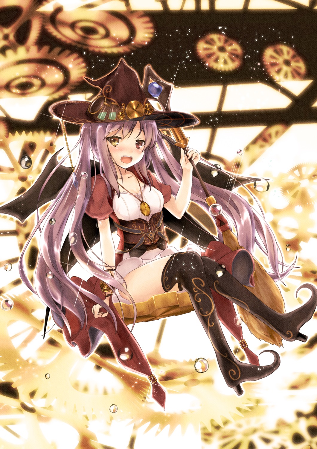 dress heels rupe_paperu thighhighs witch