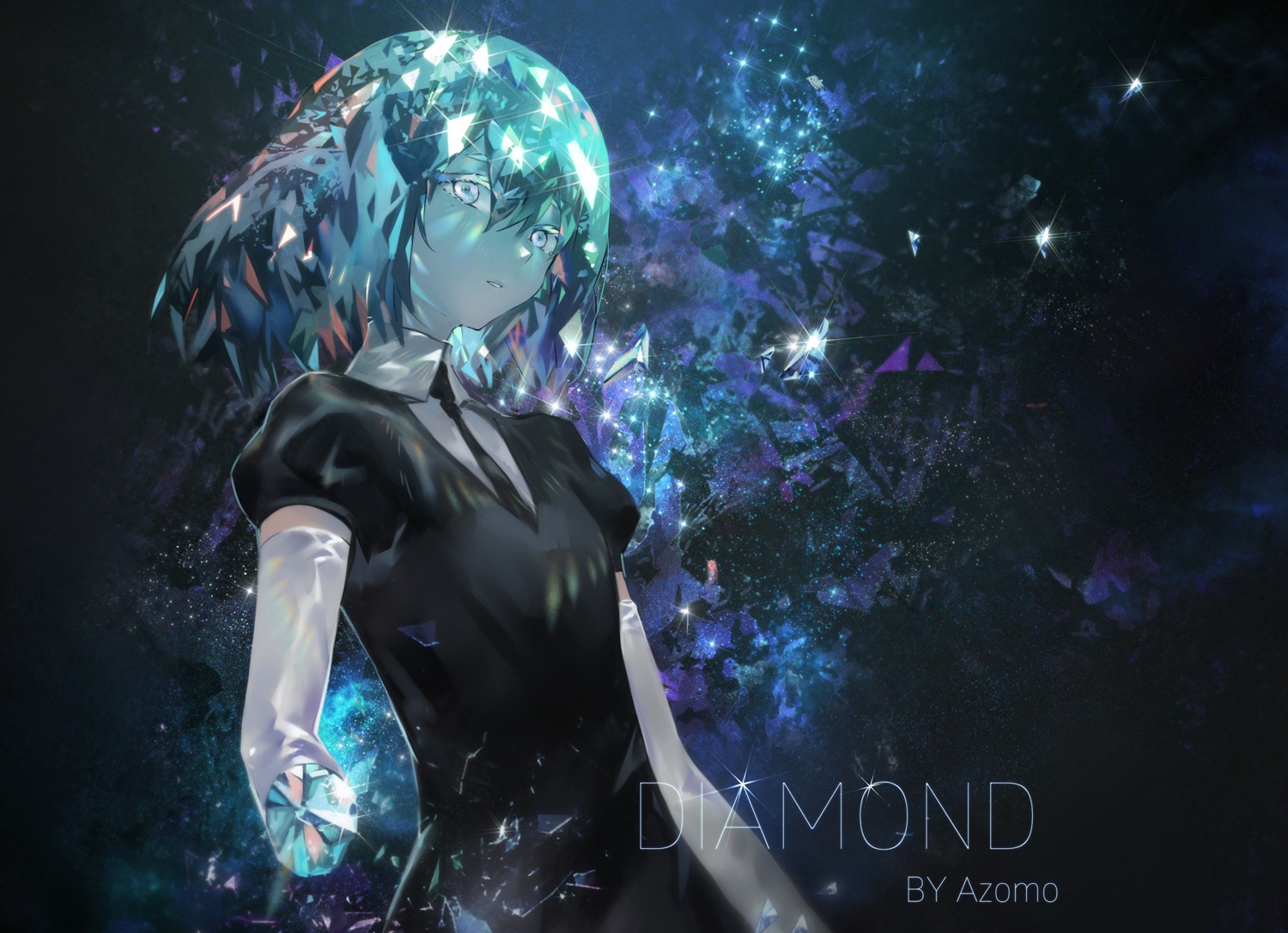 azomo diamond_(houseki_no_kuni) dress houseki_no_kuni