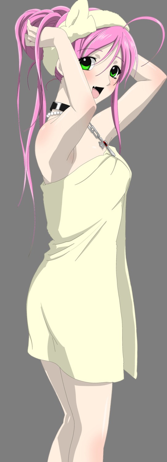 akashiya_moka alpha_fringing rosario_+_vampire towel transparent_png