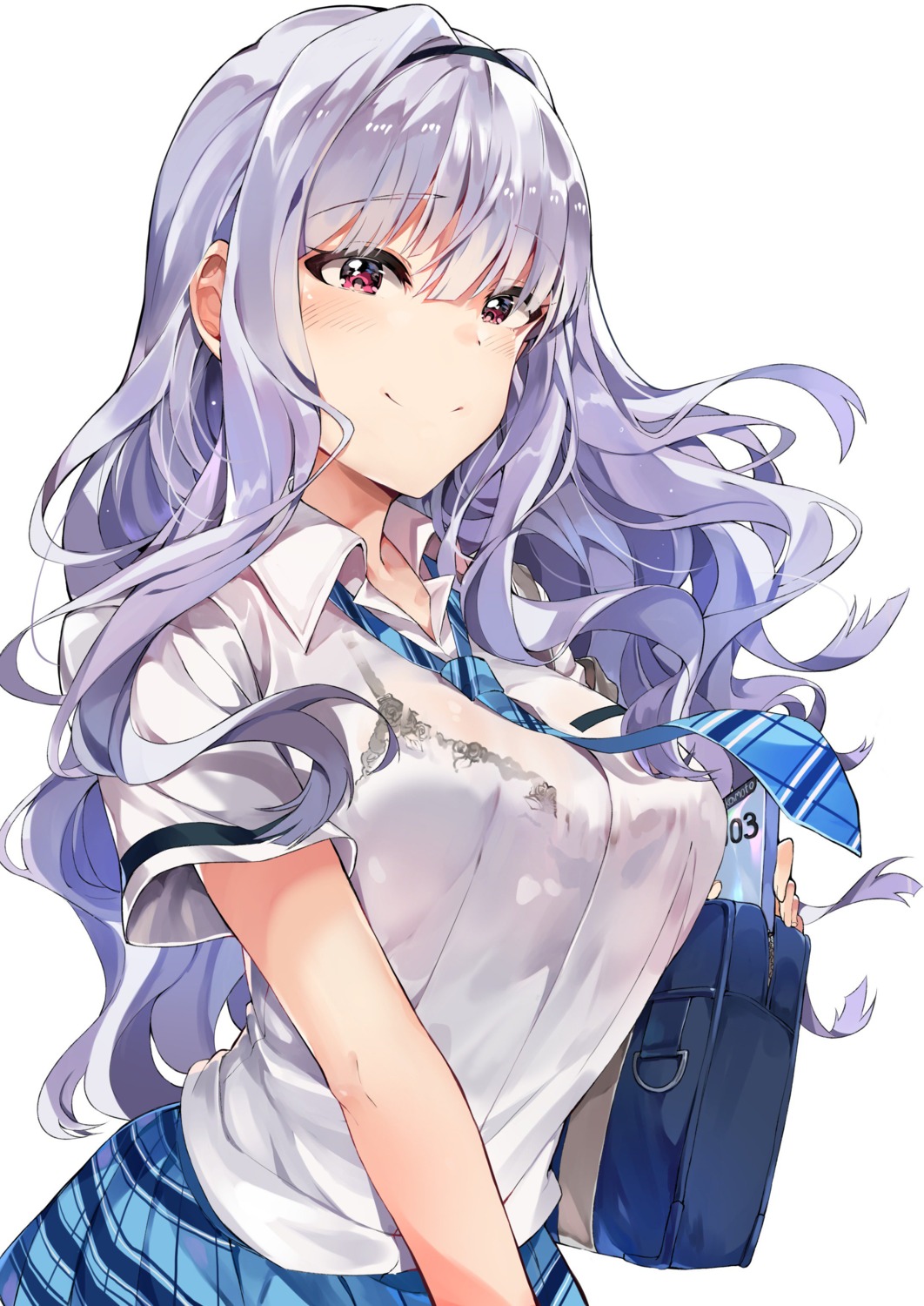 lingerie see_through seifuku shijou_takane the_idolm@ster tuxedo_de_cat