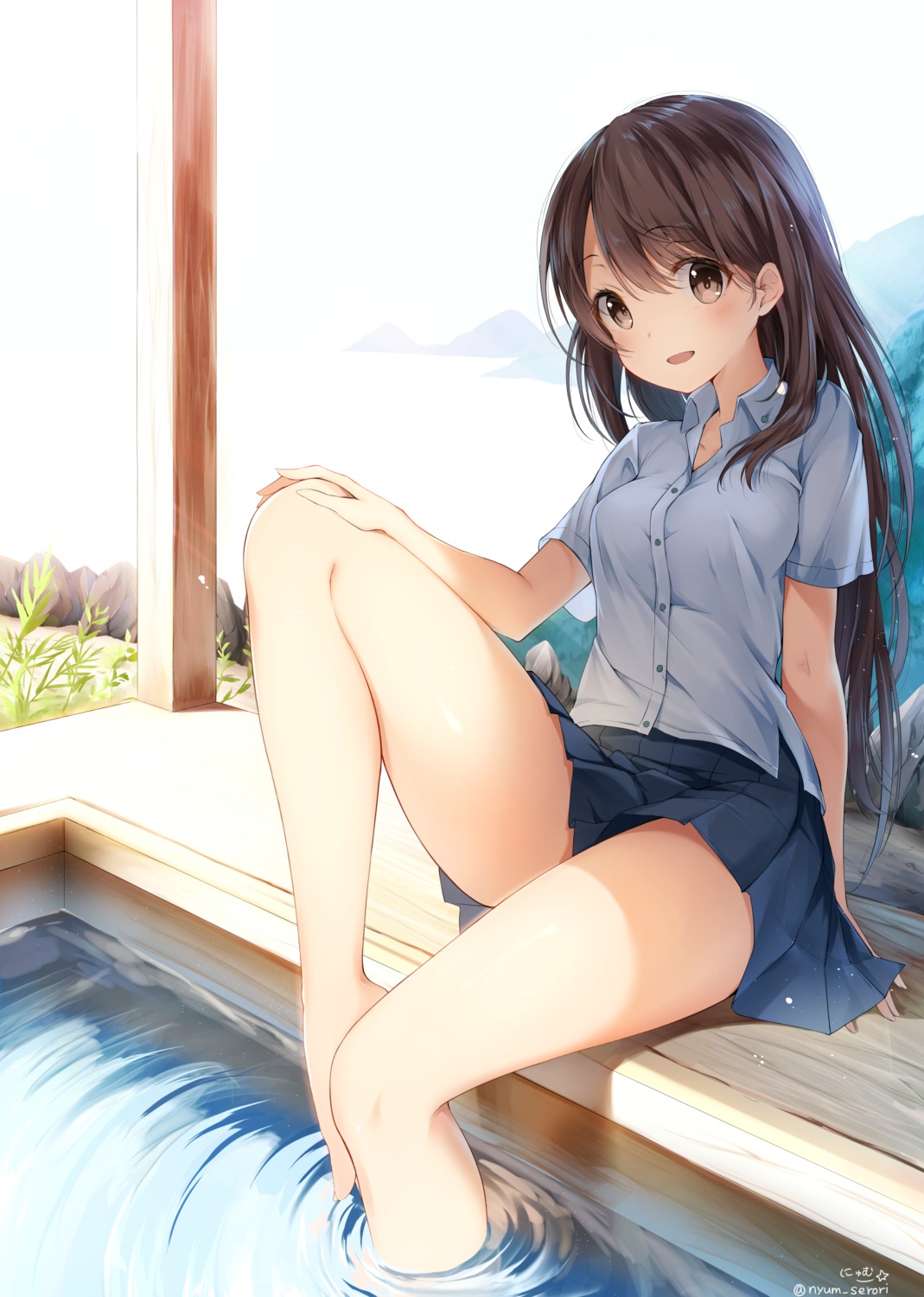 feet nyum seifuku wet