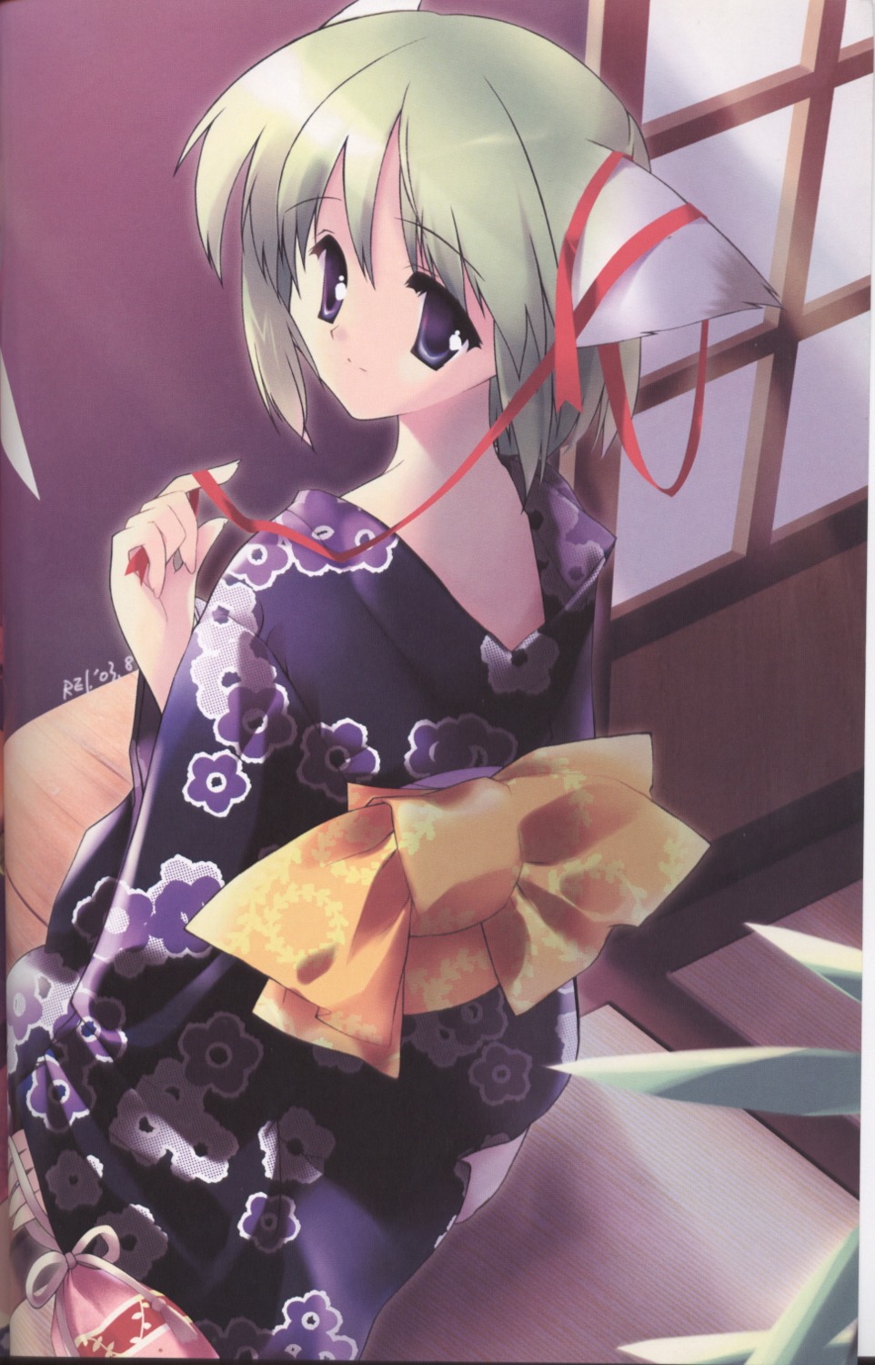 animal_ears binding_discoloration greenwood midori nekomimi rei yukata