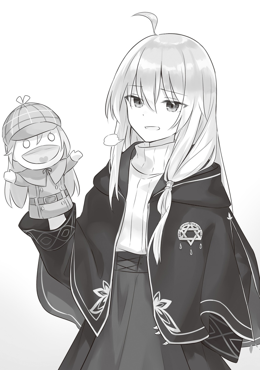 azuuru majo_no_tabitabi monochrome uniform