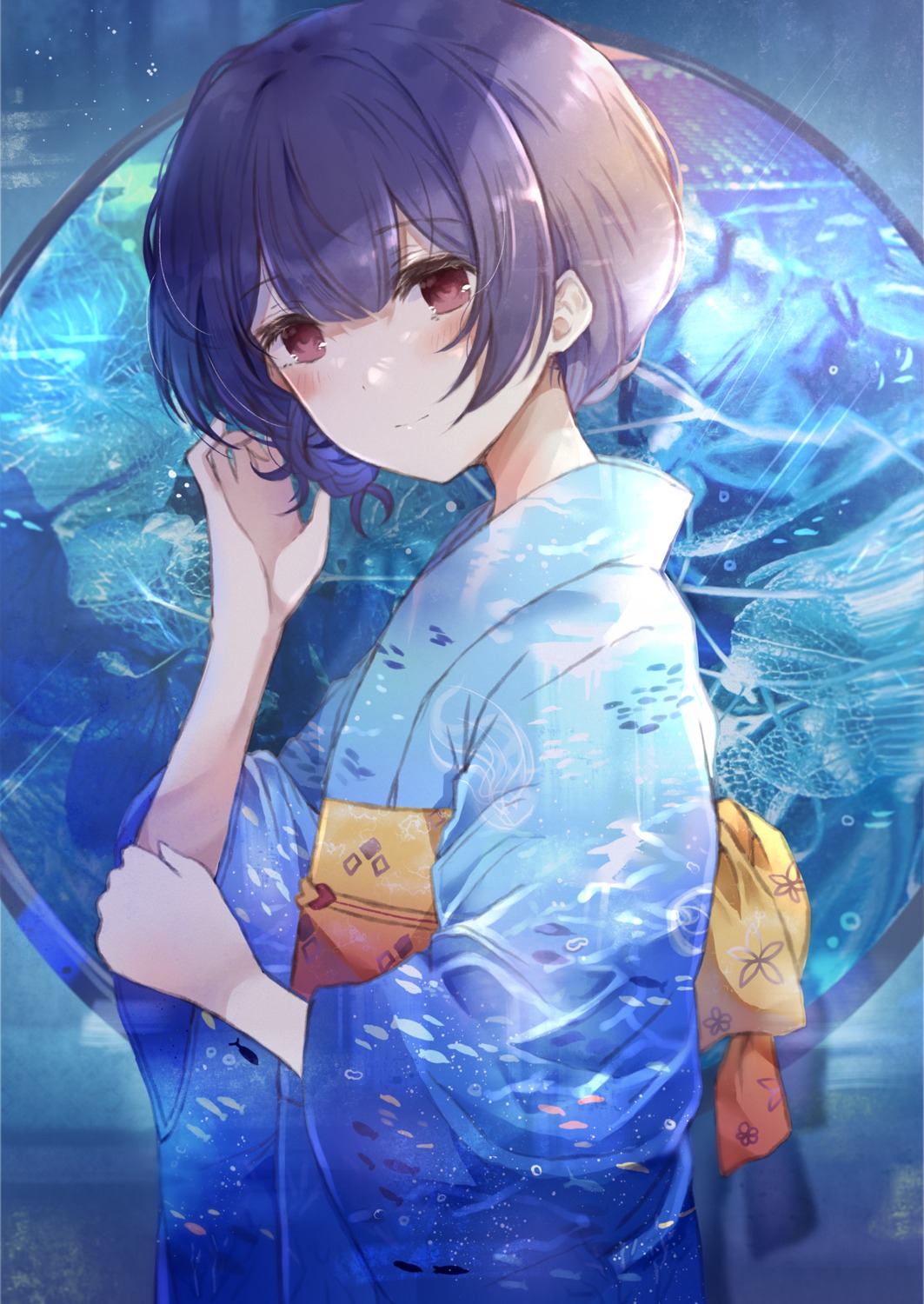 kimono morino_rinze namamake the_idolm@ster the_idolm@ster_shiny_colors