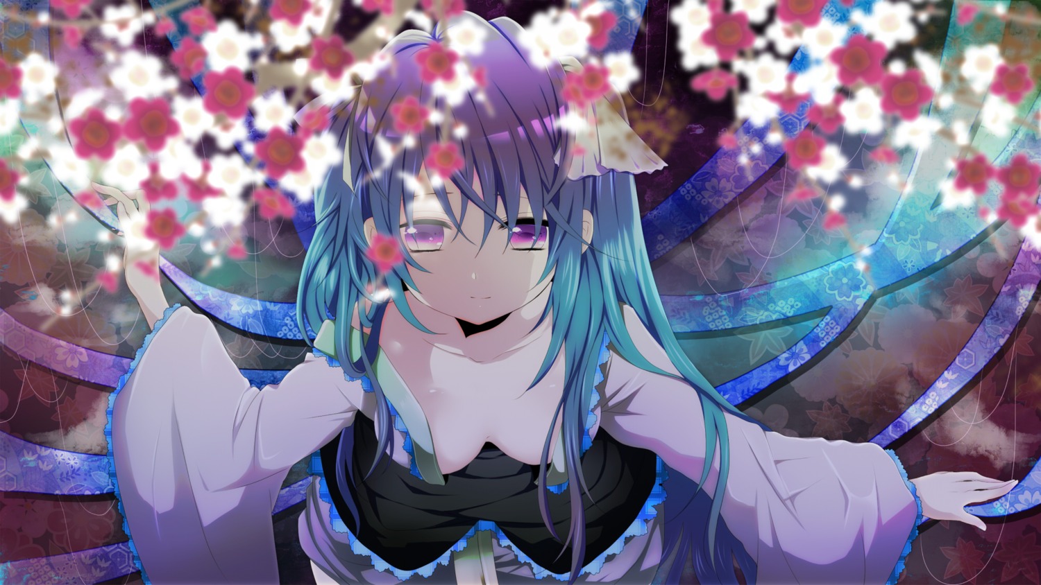 cleavage hatsune_miku mariwai no_bra vocaloid